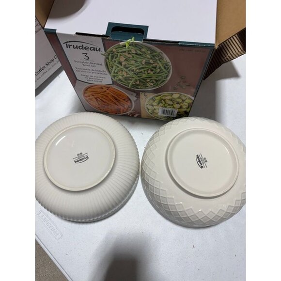 Trudeau Porcelain Serving Bowl Set, 2-piece - Picture 3 of 3